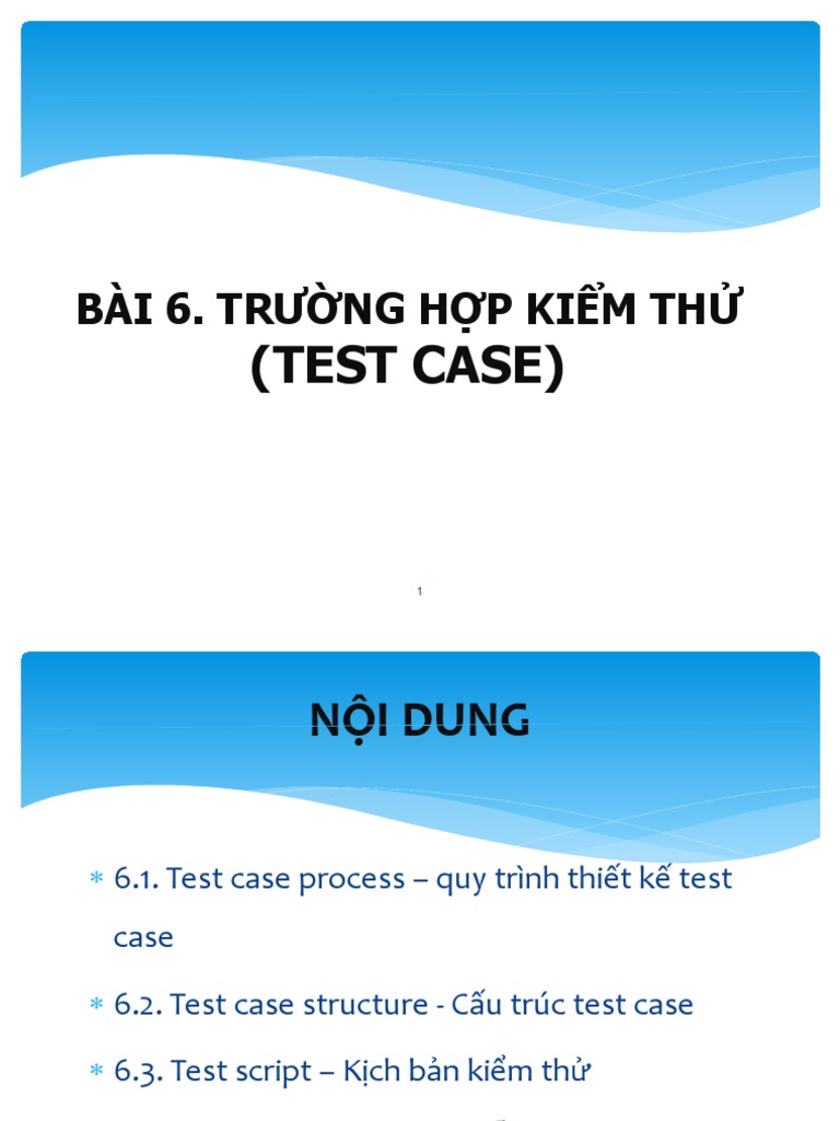 Bai 6 - Test Case | PDF