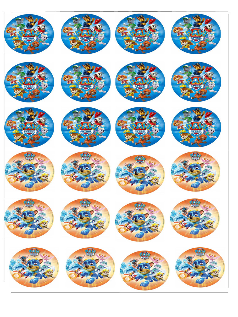 Mini Toppers Circular Paw Patrol | PDF