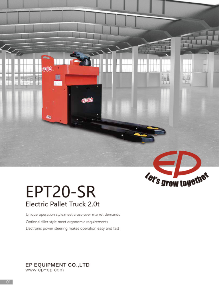 EPT20-SR Electric Pallet Truck Overview | PDF | Truck | Steering