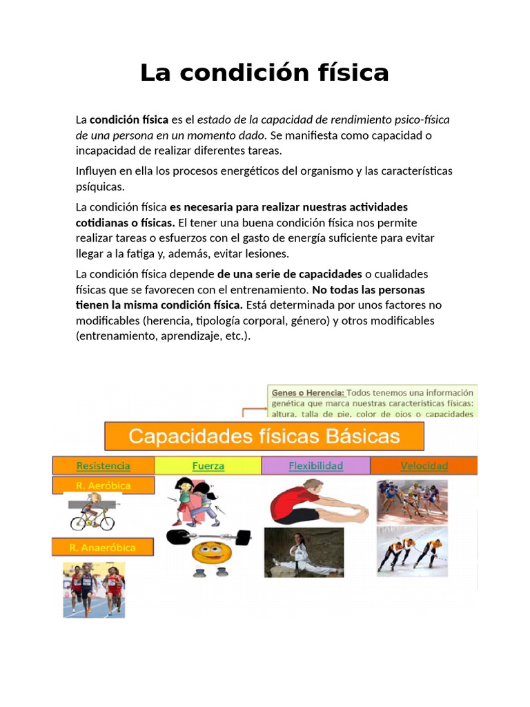 Condición Fisica | PDF