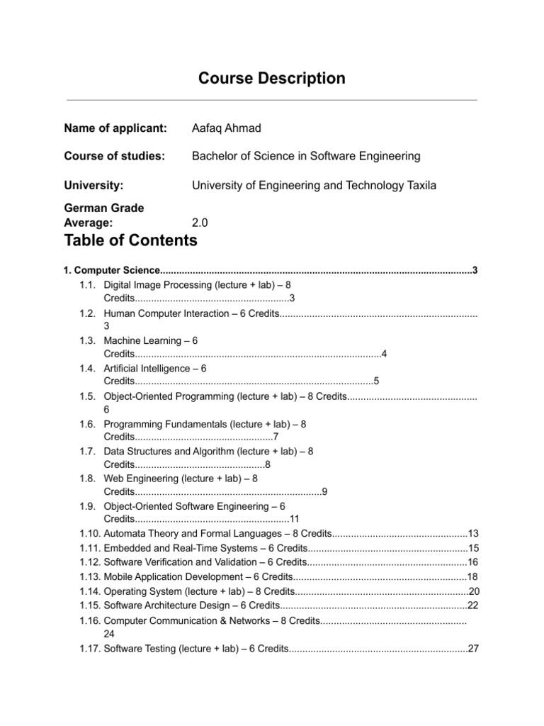 Software Engineering Course Overview | PDF | Computer Network ...