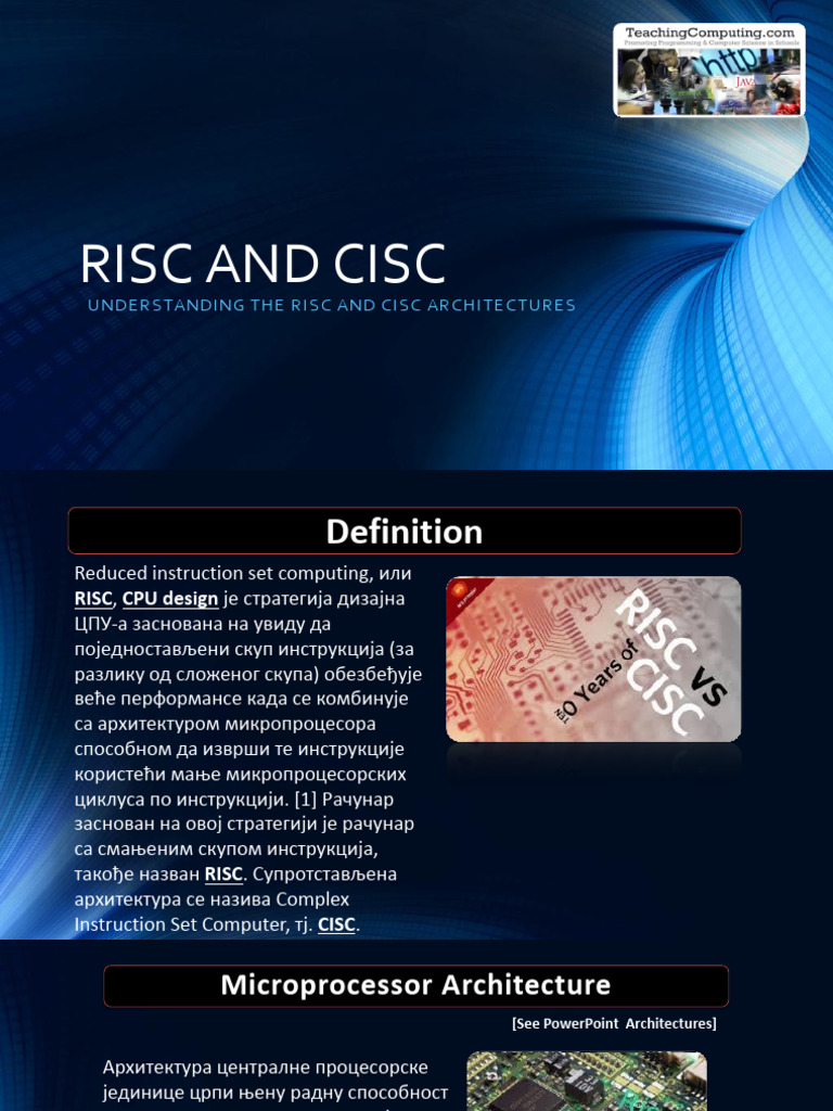 02 RiscCisc01 | PDF