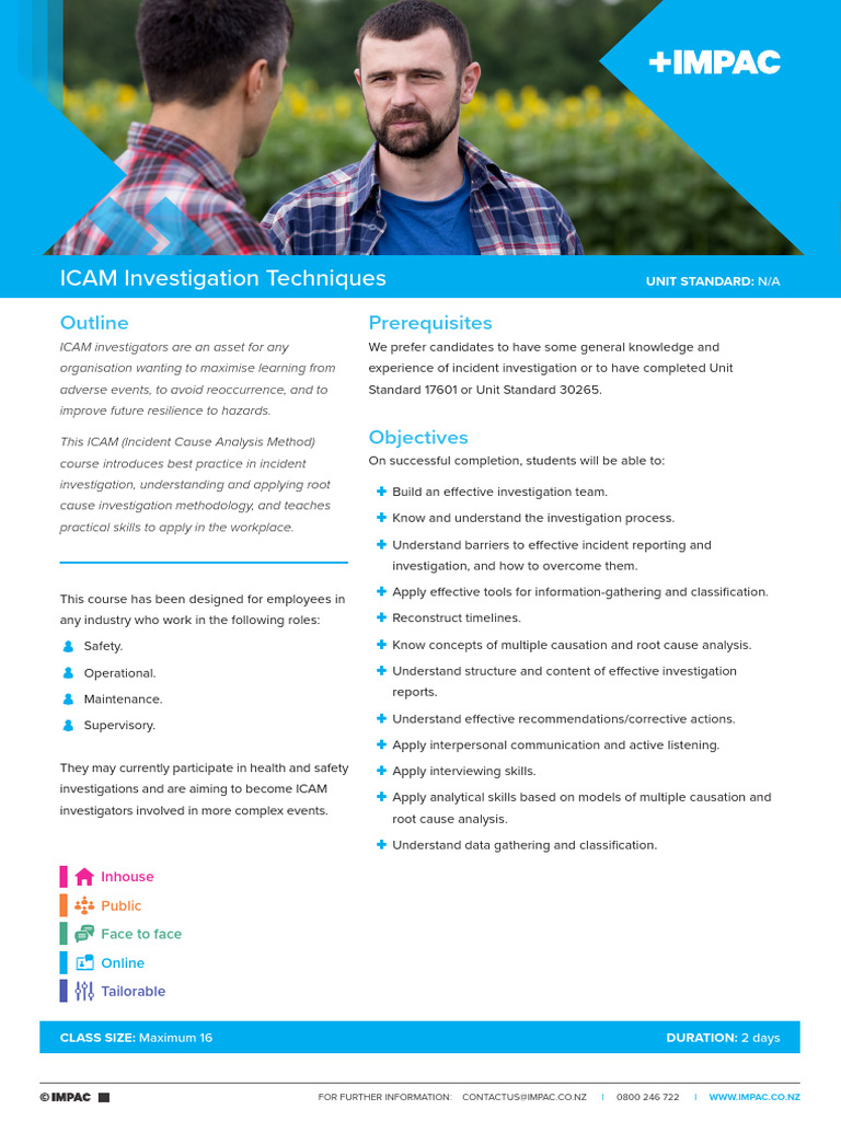 ICAM Incident Investigation Course | PDF | Cognitive Science