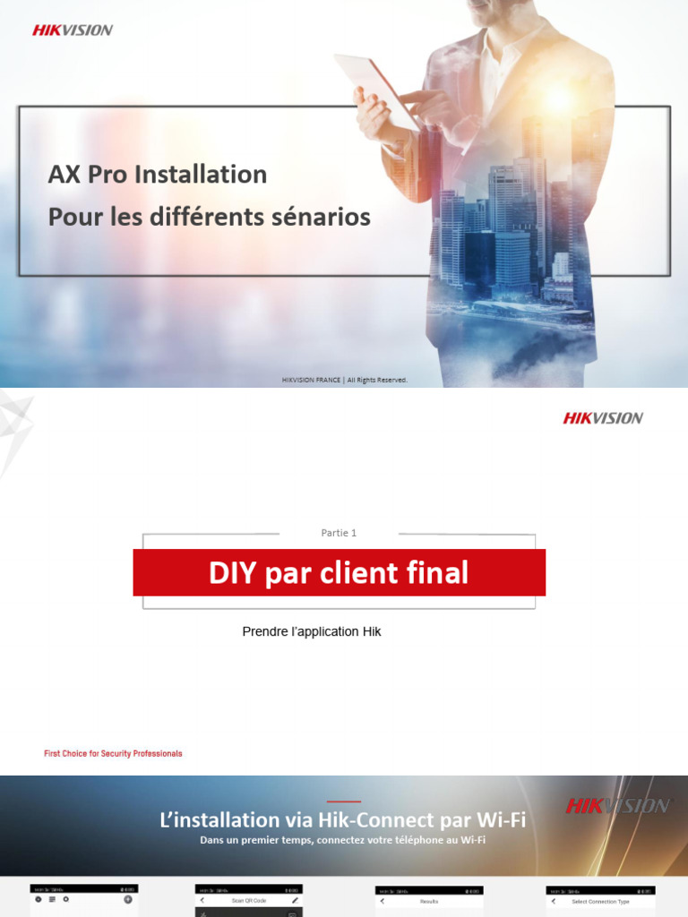 Guide d'installation AX Pro Hikvision | PDF | Wi-Fi | Ingénierie ...