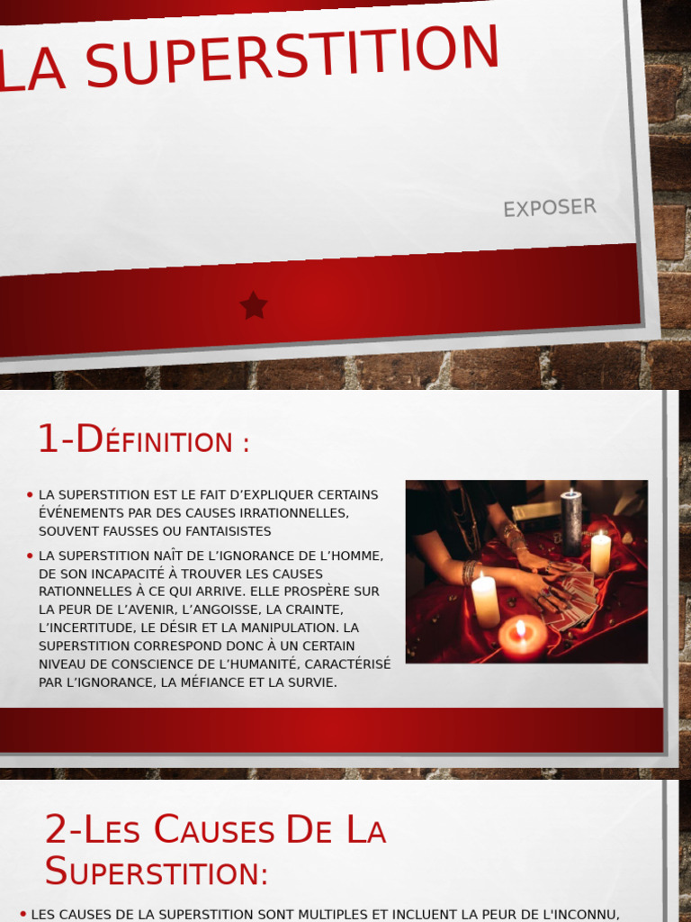 Comprendre la Superstition et ses Causes | PDF | Superstitions | Peur