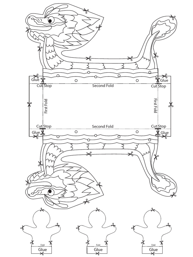 Dragon Cut Out Printable | PDF