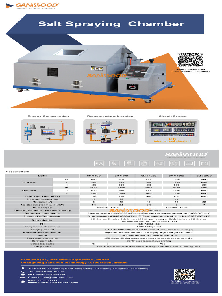 Environmental Test Chambers Overview | PDF