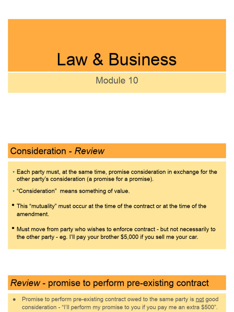 10 Lecture | PDF | Misrepresentation | Contract Law