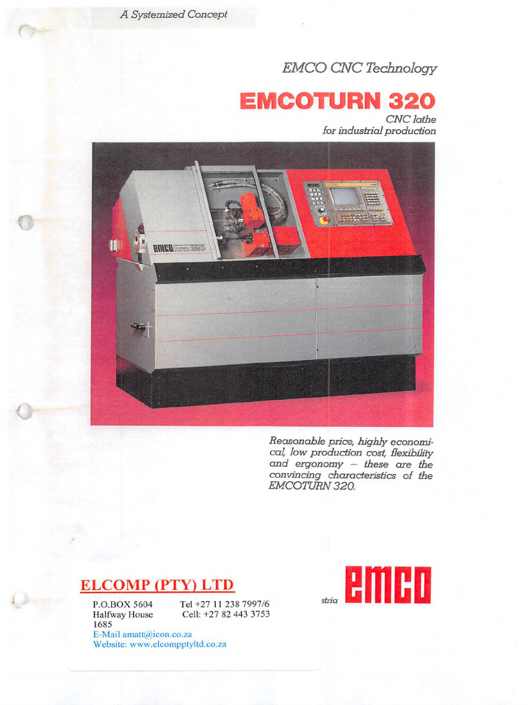 Emcoturn 320 | PDF