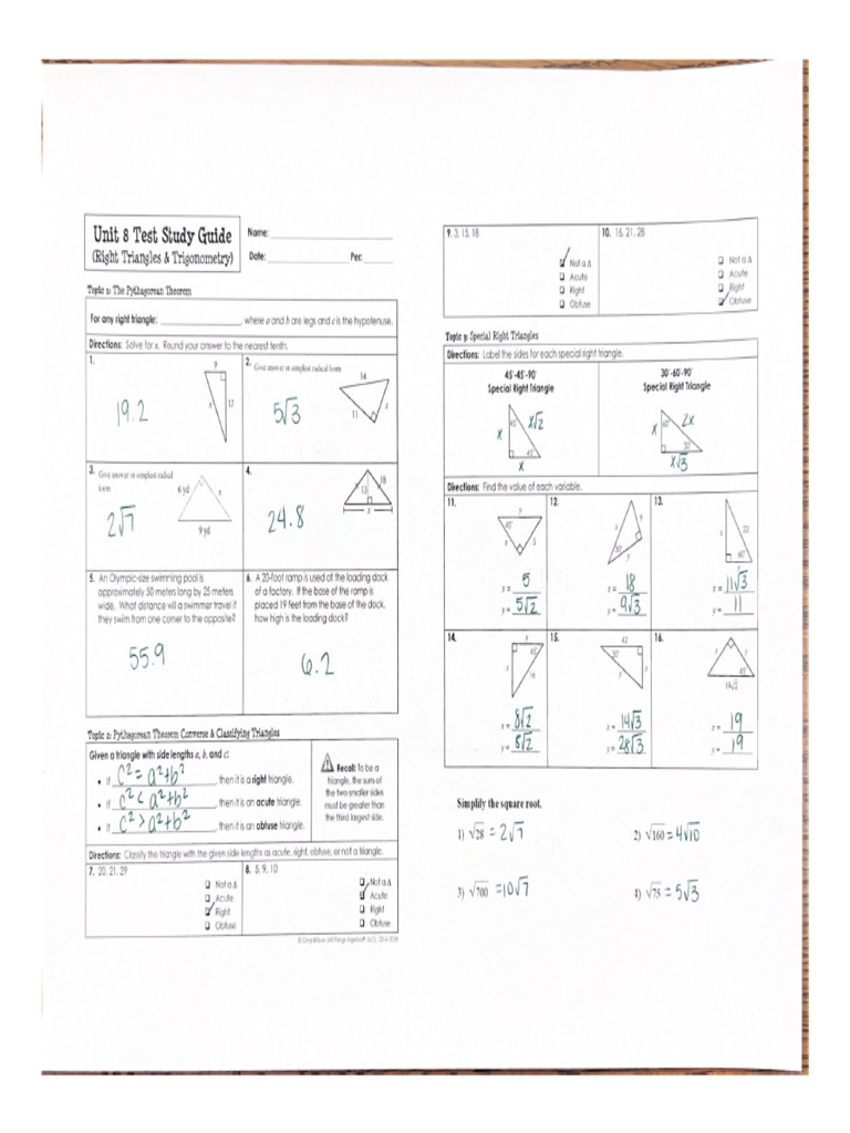 CH 8 Test Review Answers | PDF