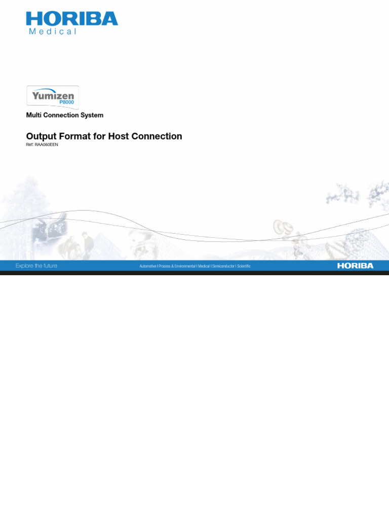HL7 Host Connection Output Guide | PDF | Character Encoding ...