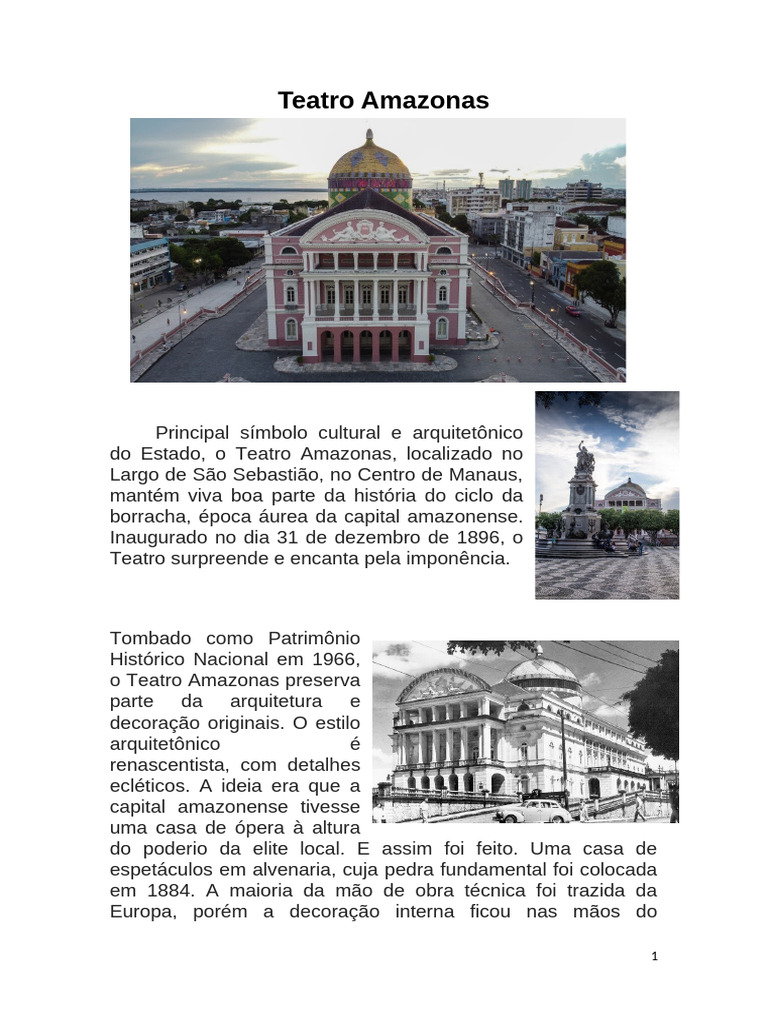 Teatro Amazonas | PDF