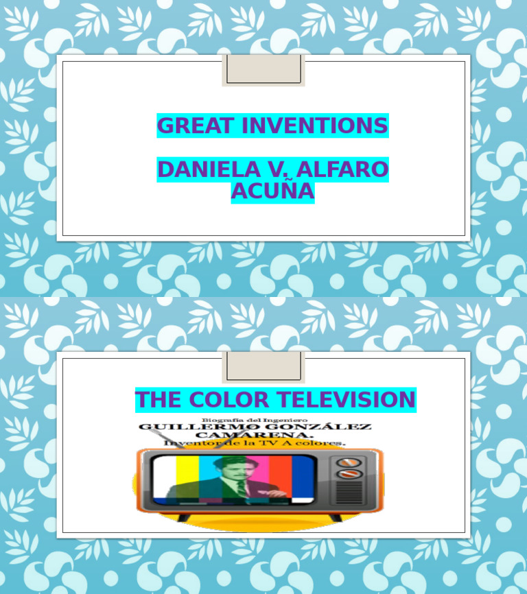The Color Television Daniela Alfaro Exp. Ingles | PDF
