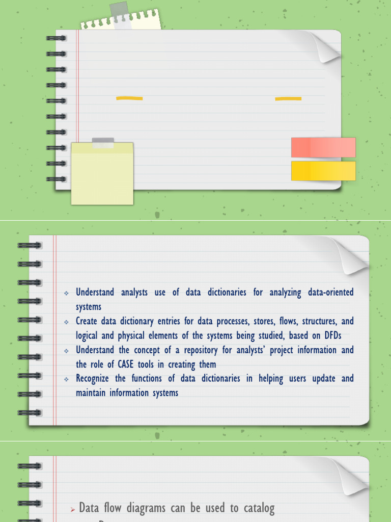 Chapter 8. Analyzing Systems Using Data Dictionary | PDF | Xml | Data ...