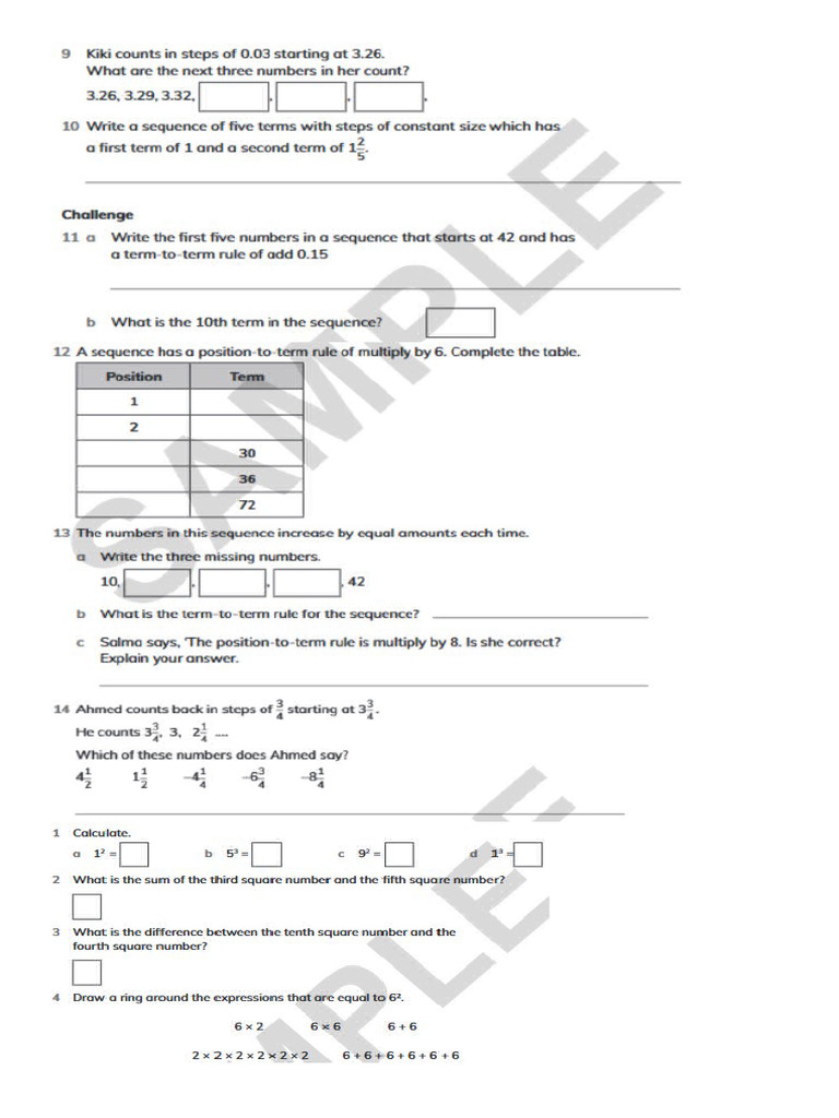 Sequence P6 PT 2 | PDF