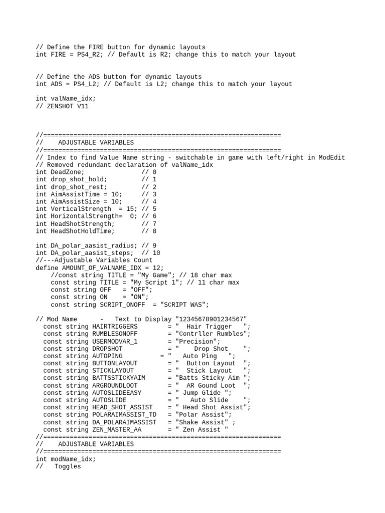 Dynamic Layouts for Game Mod Scripts | PDF | Computer Programming ...