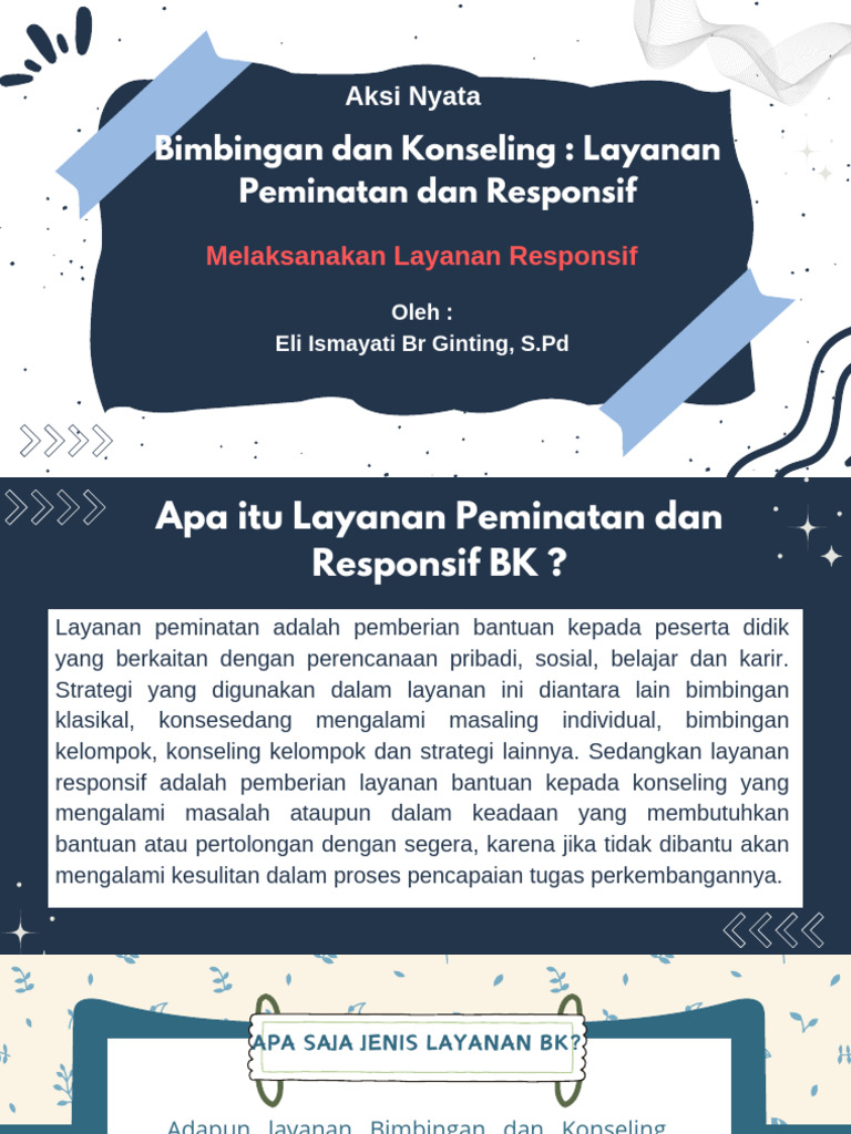 Layanan Peminatan dan Responsif BK | PDF