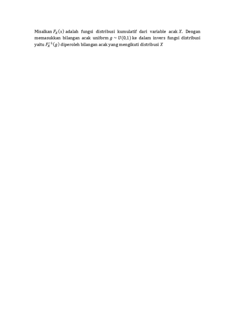 Metode Transformasi Invers | PDF