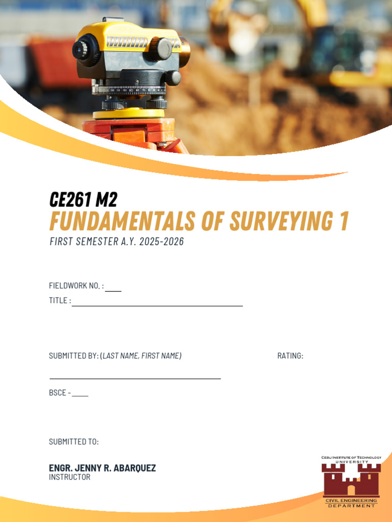 Fundamentals of Surveying Fieldwork Report | PDF