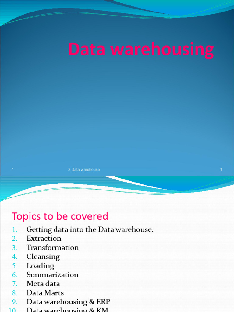 Data Warehousing Essentials Explained | PDF | Data Warehouse | Databases