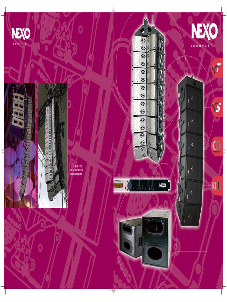 Nexo Geo T Brochure | PDF | Microphone | Loudspeaker