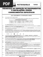 PROVA 33 - TÉCNICO DE INSPEÇÃO DE EQUIPAMENTOS E INSTALAÇÕES JÚNIOR