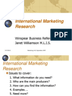 International Marketing Research