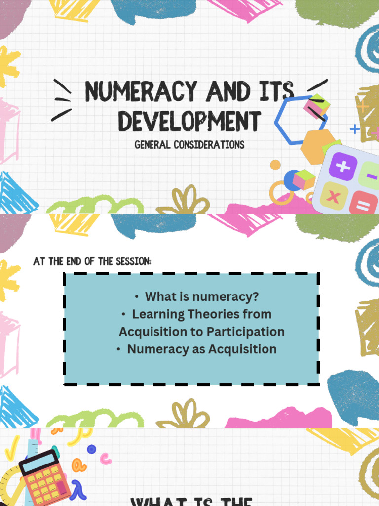 Understanding Numeracy Development | PDF | Language Acquisition ...