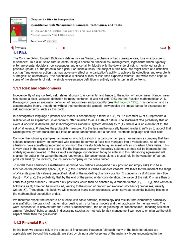Understanding Financial Risk Management | PDF | Risk | Risk Management
