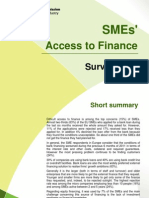 SMEs' Access to Finance - Survey 2011