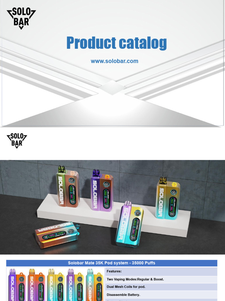 Solobar Vape Product Overview | PDF | Fruit