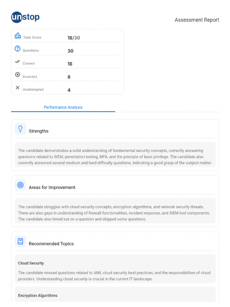 Assessment Report | PDF