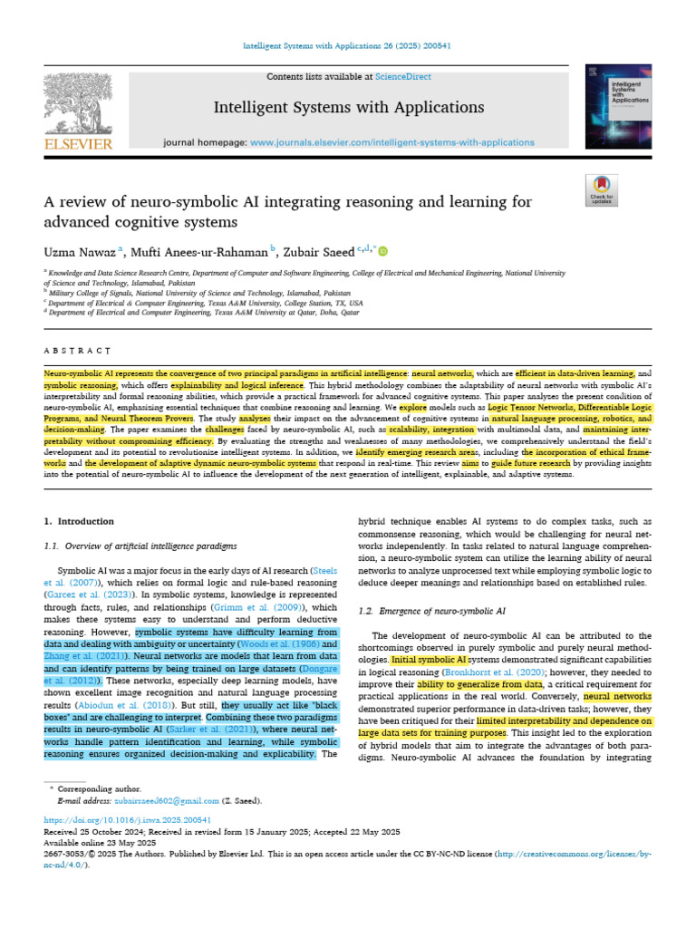 Neuro-Symbolic AI: Integrating Reasoning and Learning | PDF ...