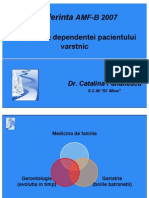 Dr. Catalina Panaitescu - Prevenirea Dependentei Pacientului Varstnic