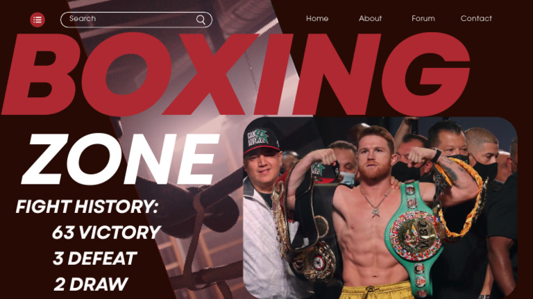 Red White and Brown Dynamic Boxing Sport Presentation | PDF