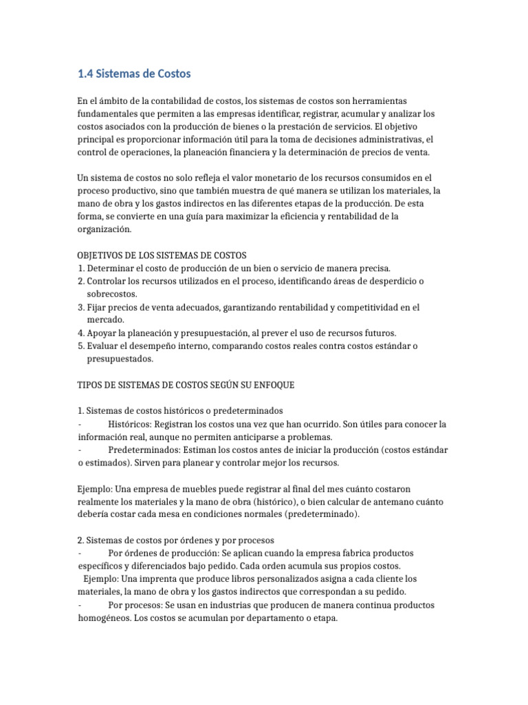Sistemas de Costos en Contabilidad | PDF | Economias | Business