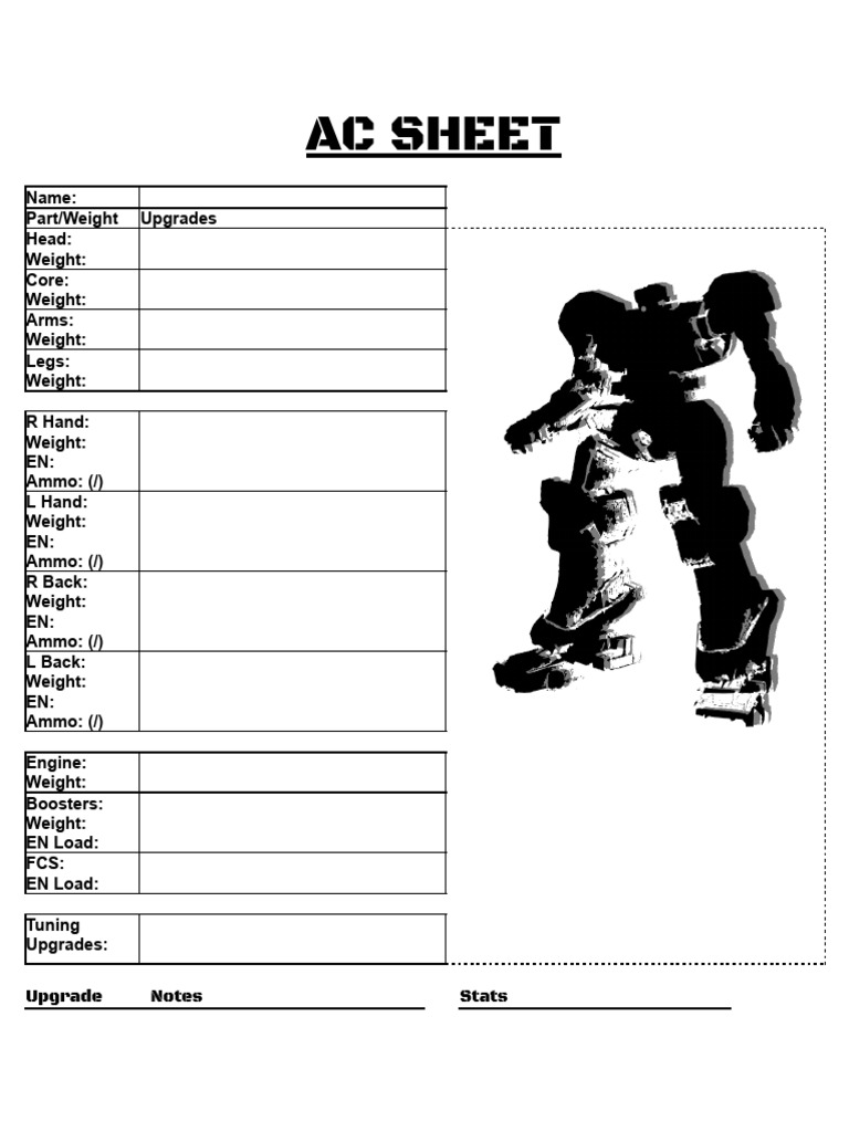 AC Mech Configuration Guide | PDF | Armour | Ballistics
