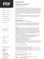 Company Secretary CV Template