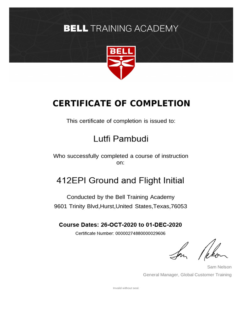 Certificates - PTDI 1 | PDF