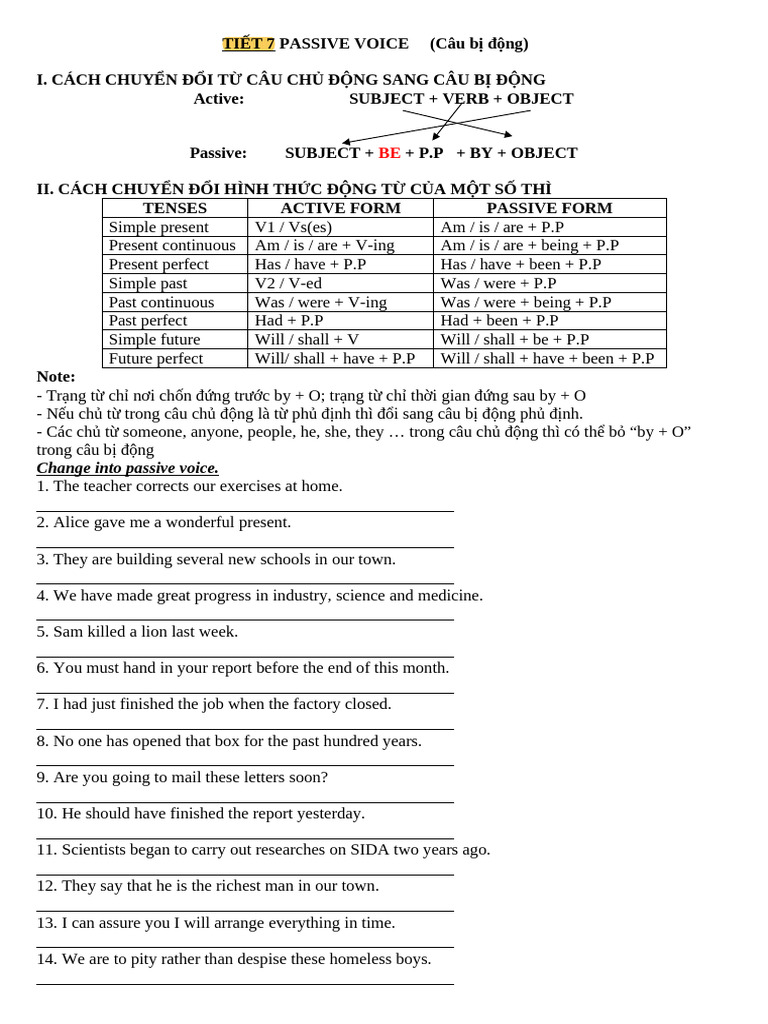 Passive Voice Conversion Guide | PDF | Semantics | Language Mechanics