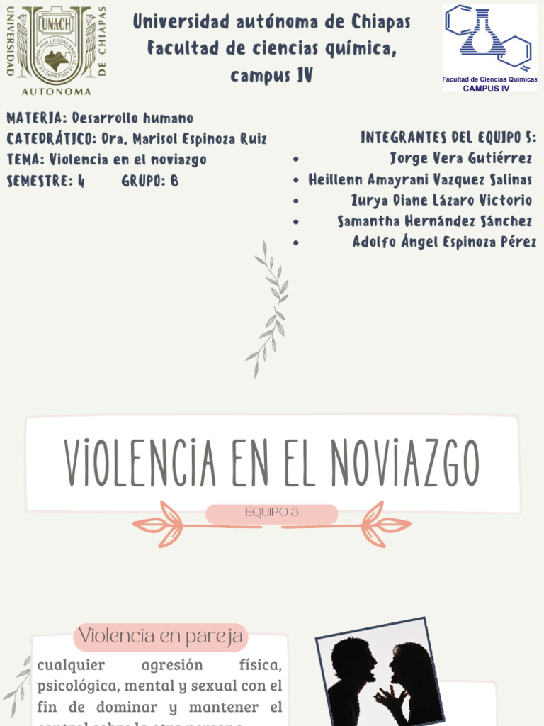 Violencia en el Noviazgo: Reconocimiento y Ayuda | PDF | Violencia ...