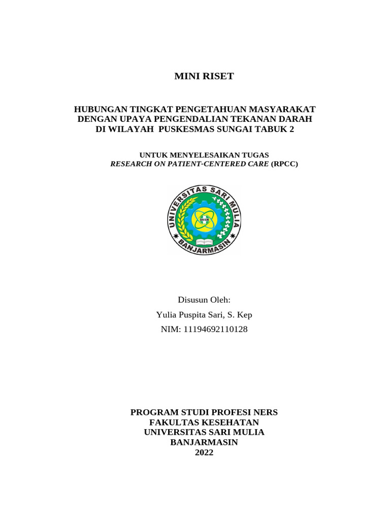 Mini Riset Terbaru Yulia Revisi | PDF
