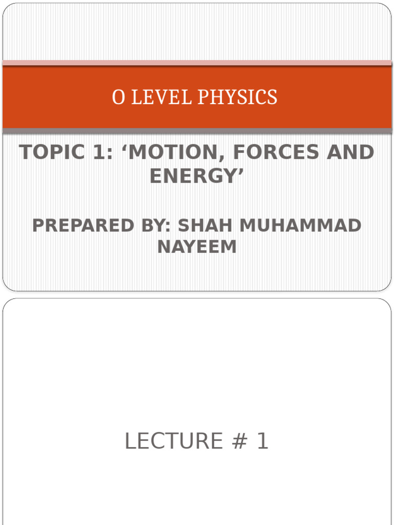 O Level Physics: Physical Quantities Guide | PDF | International System ...