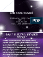 Basi̇t Elektri̇k Devresi̇