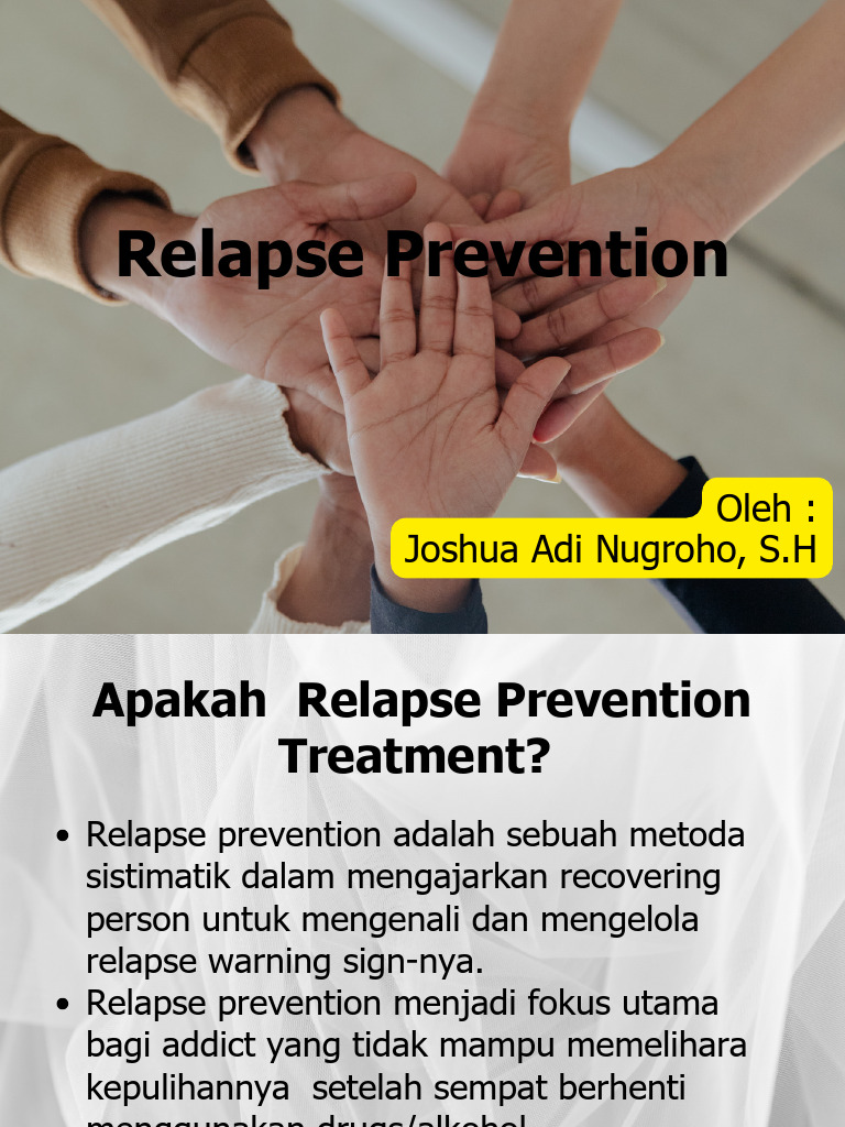 Relaps Prevention Joshua Adi Nugroho, S.H | PDF