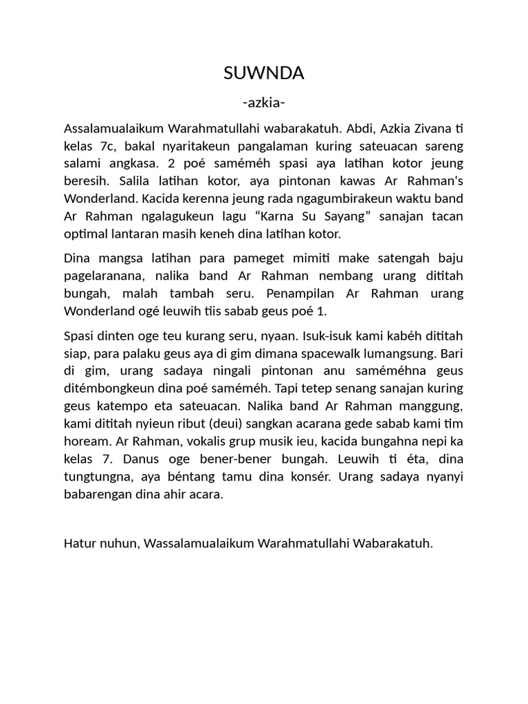 B.sunda Azkia 7c | PDF