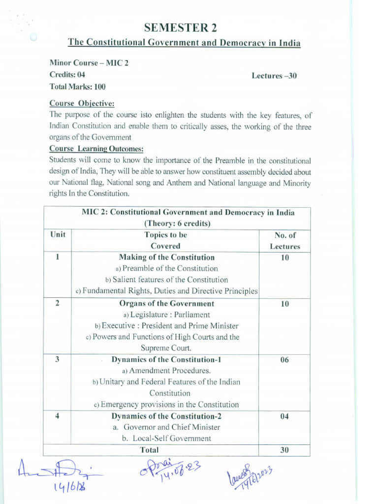 Mic 2 Political Science | PDF
