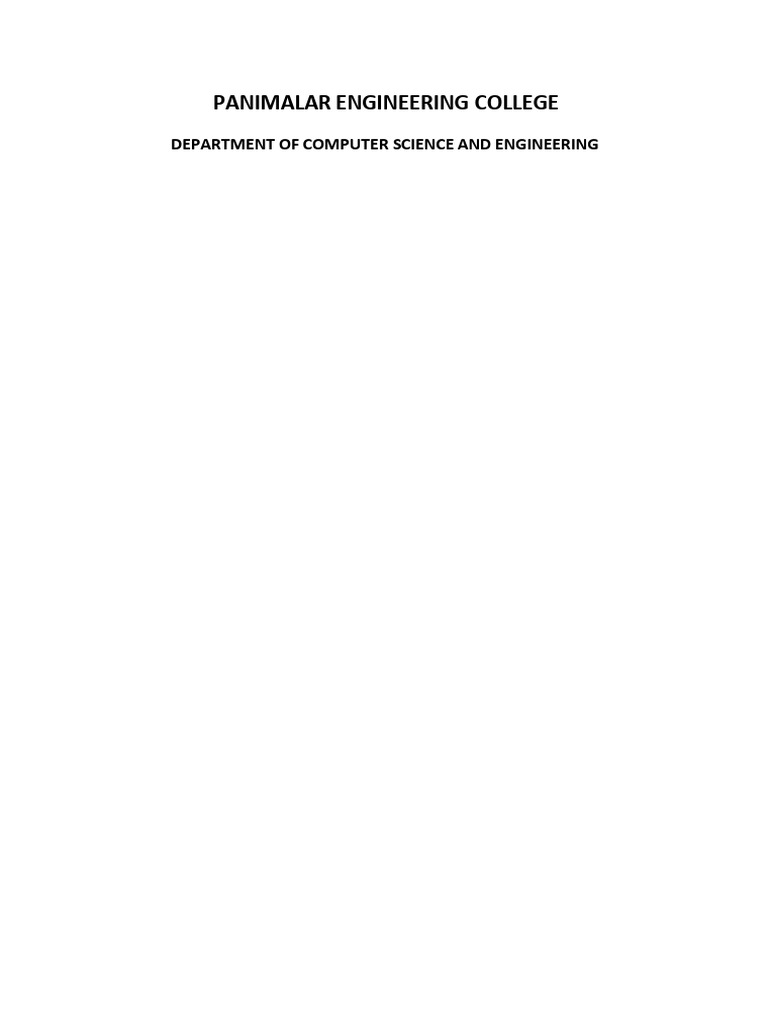 Computer Science Engineering Curriculum | PDF | Class (Computer ...