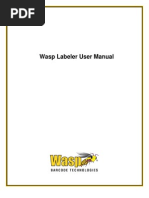 Wasp Labeler Manual