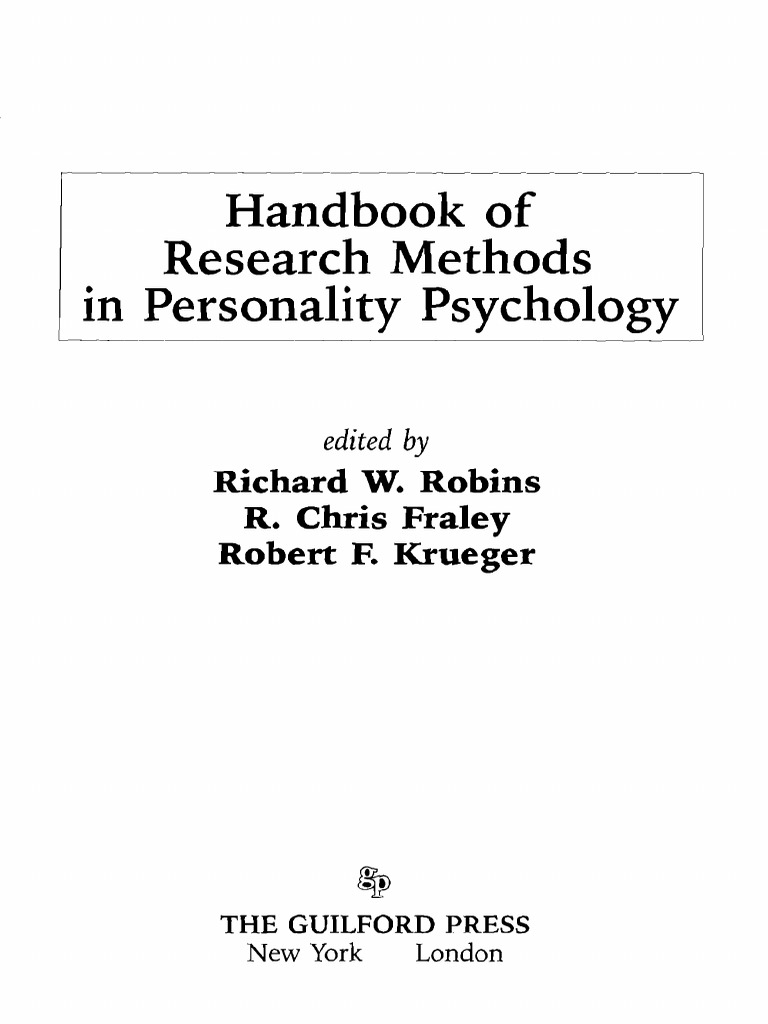 Theory's Role in Personality Research | PDF | Extraversion And ...